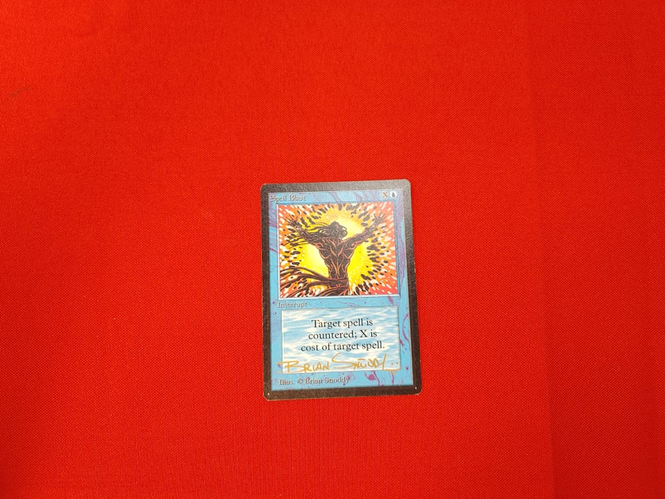 Spell Blast Beta Autographed
